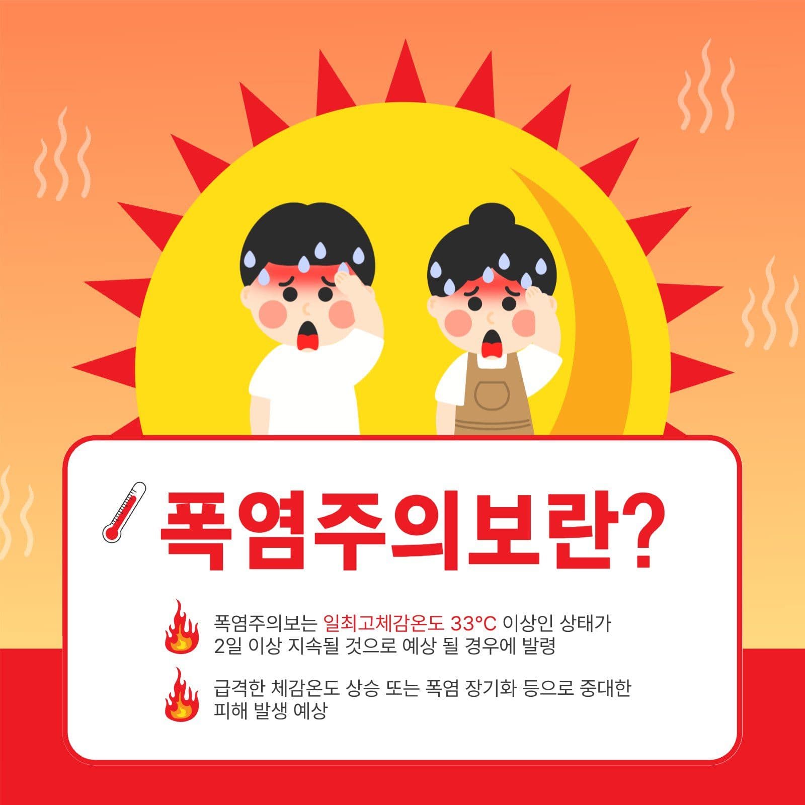 폭염주의보란
