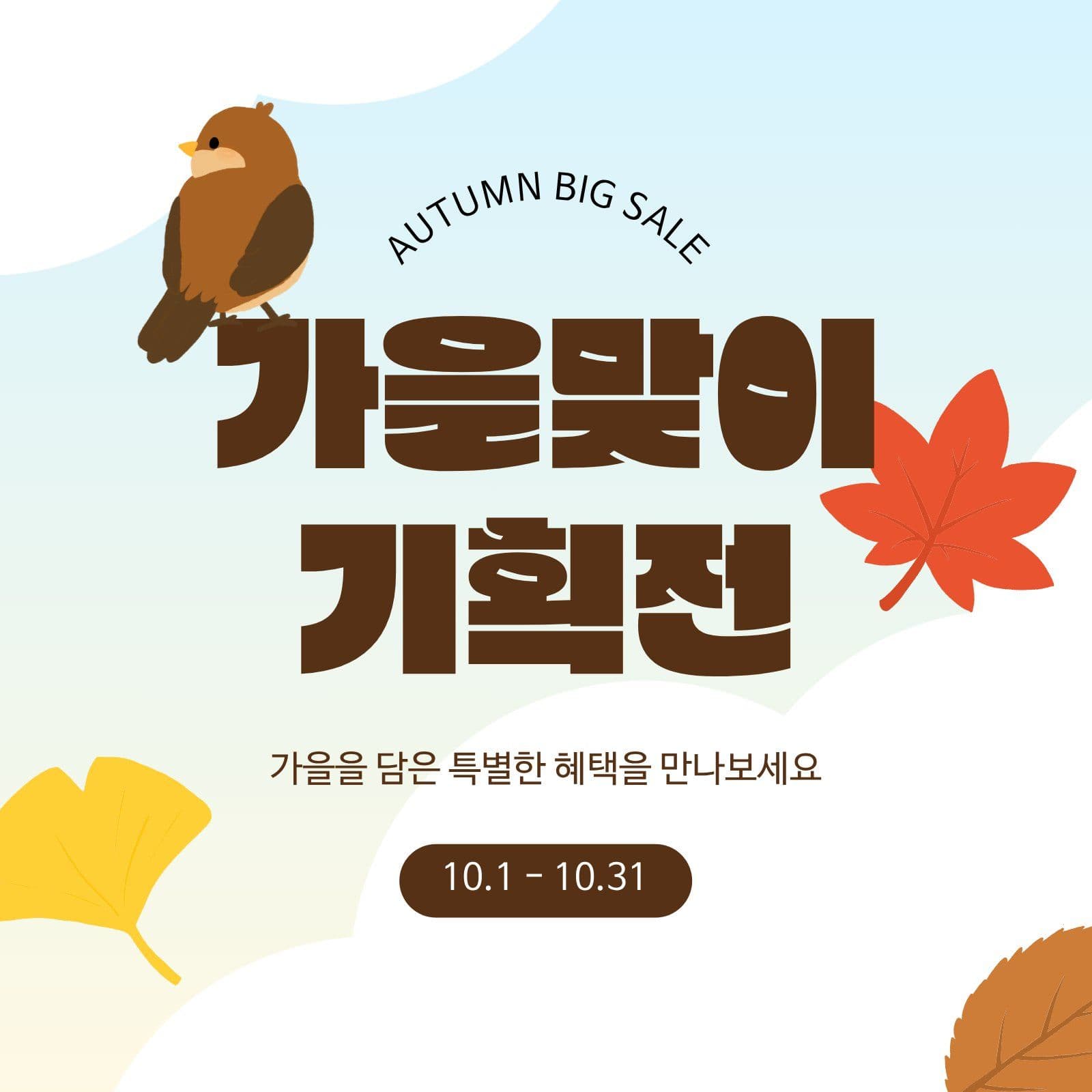 가을 이벤트 SNS