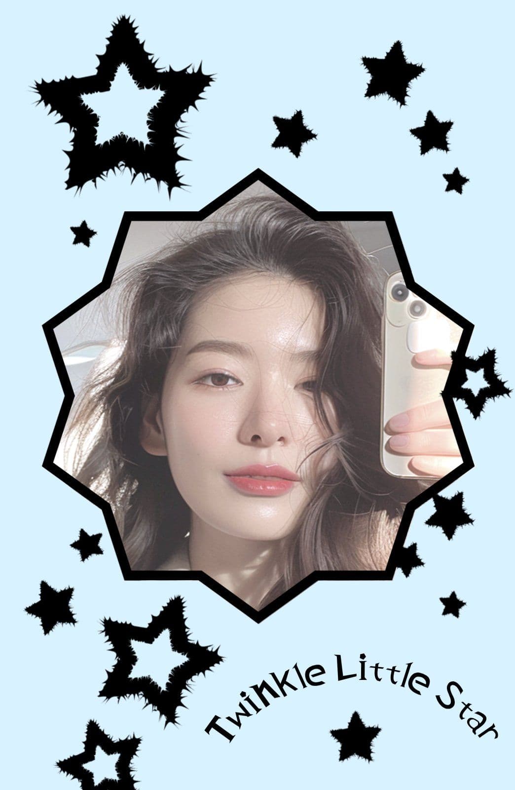 플러피 별 빈티지 y2k 감성 포토카드