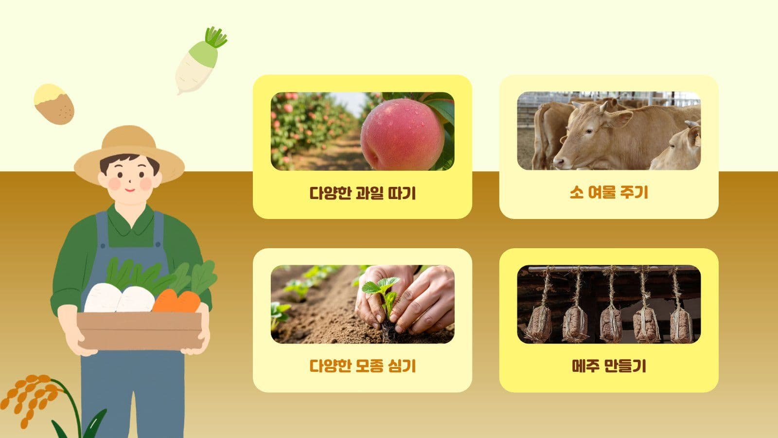 시골 체험 학습 프로그램 PPT Presentation Templates