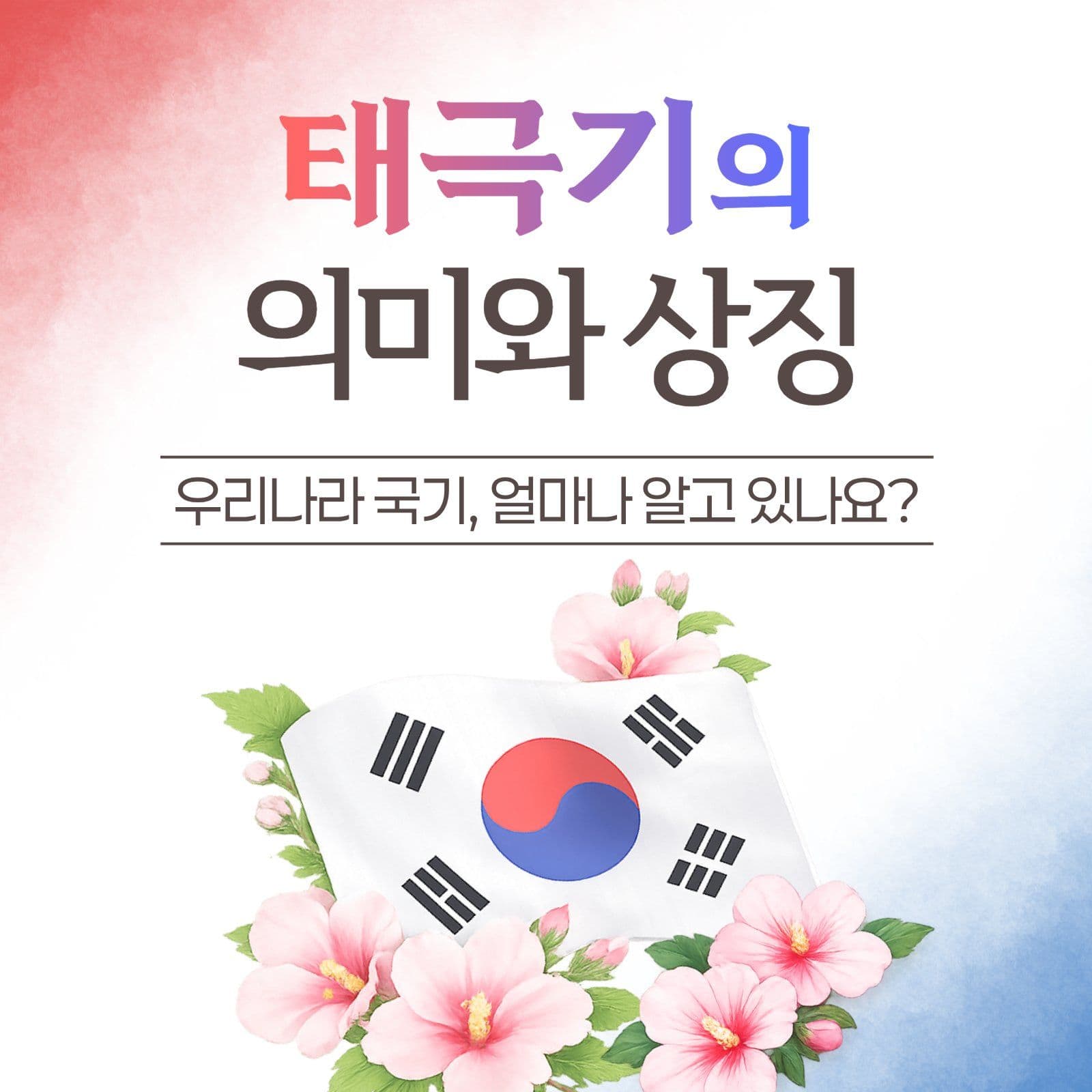태극기의 의미와 상징 카드뉴스