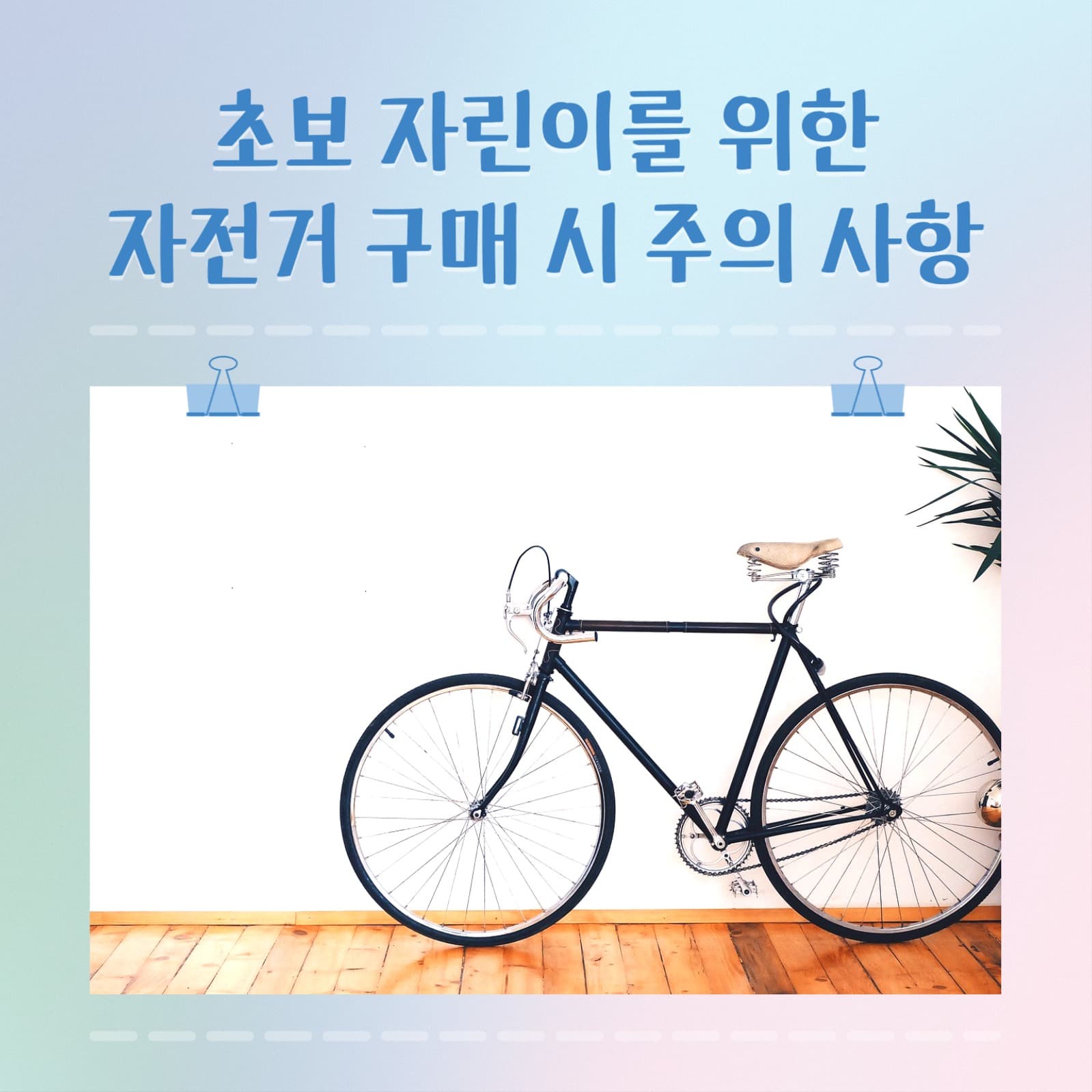 자전거 구매 시 주의 사항 인스타그램