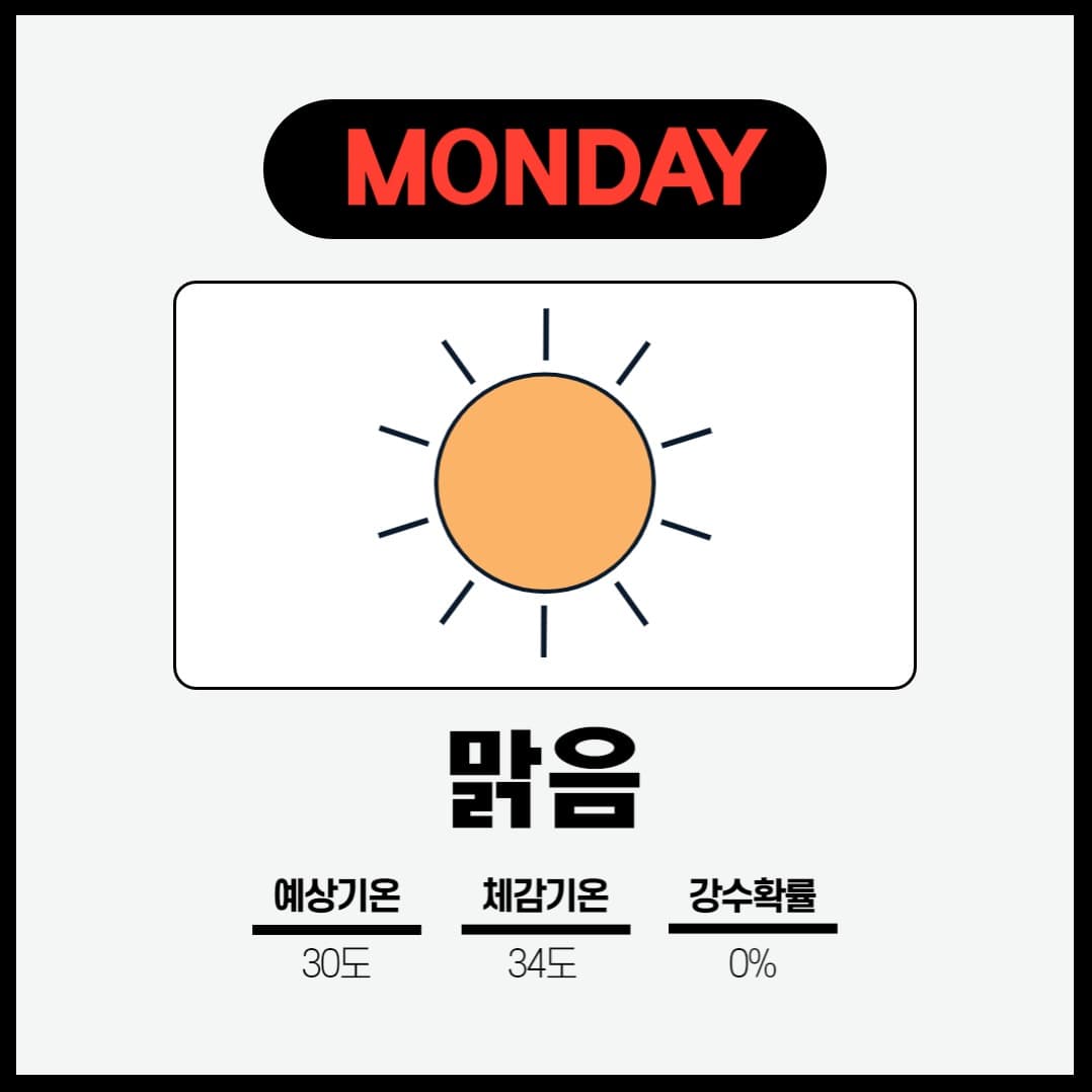 일기예보 카드뉴스