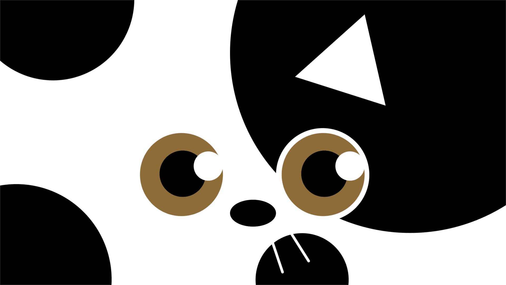 턱시도 고양이 pc화면
