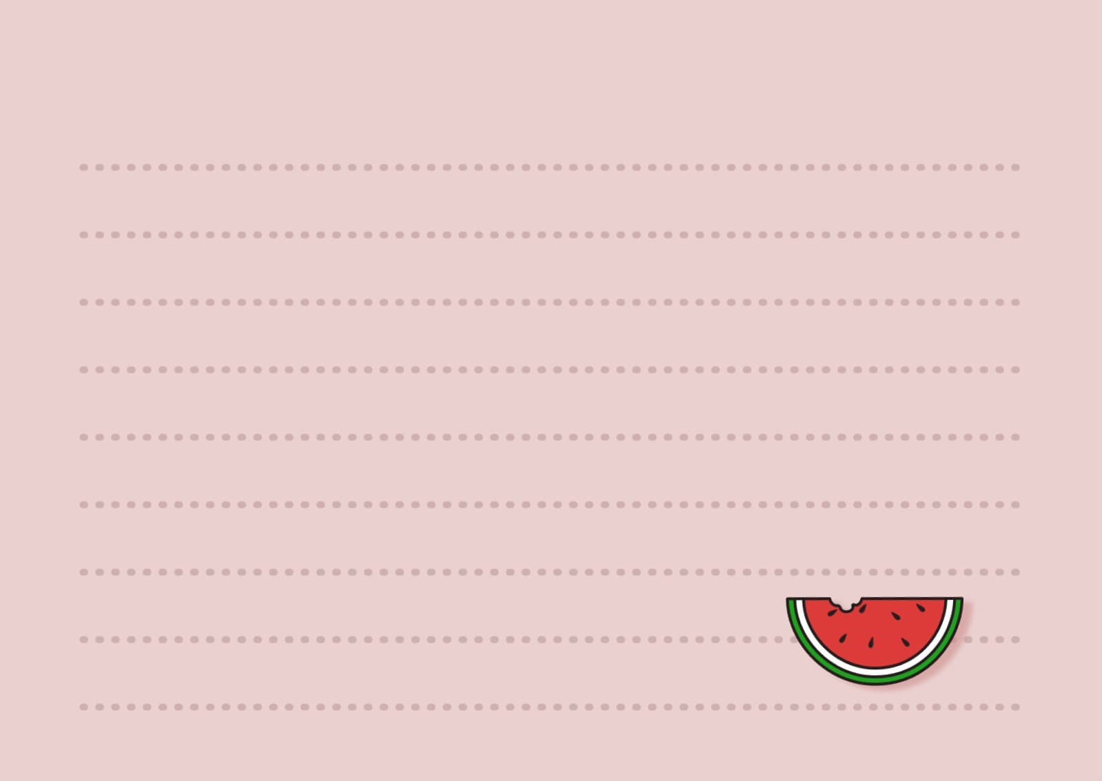 수박 엽서 카드