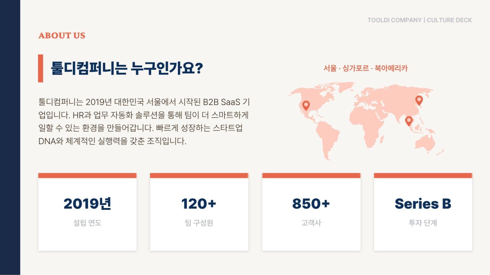 회사 기업 문화 소개서 프레젠테이션