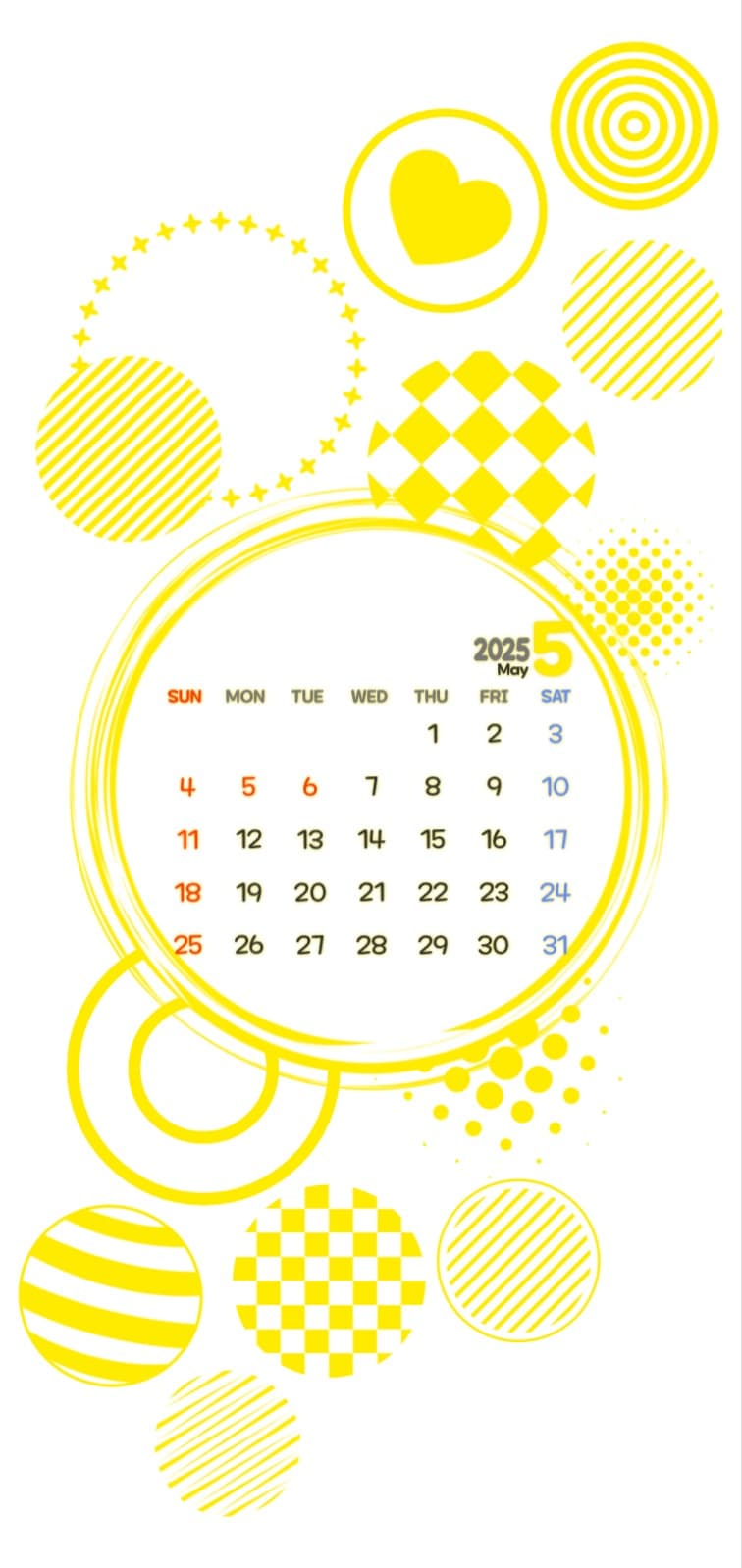 5월 달력 폰배경