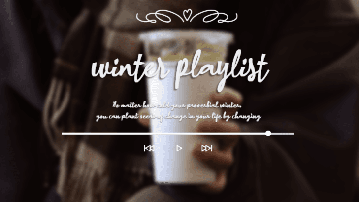 겨울 플레이리스트 썸네일