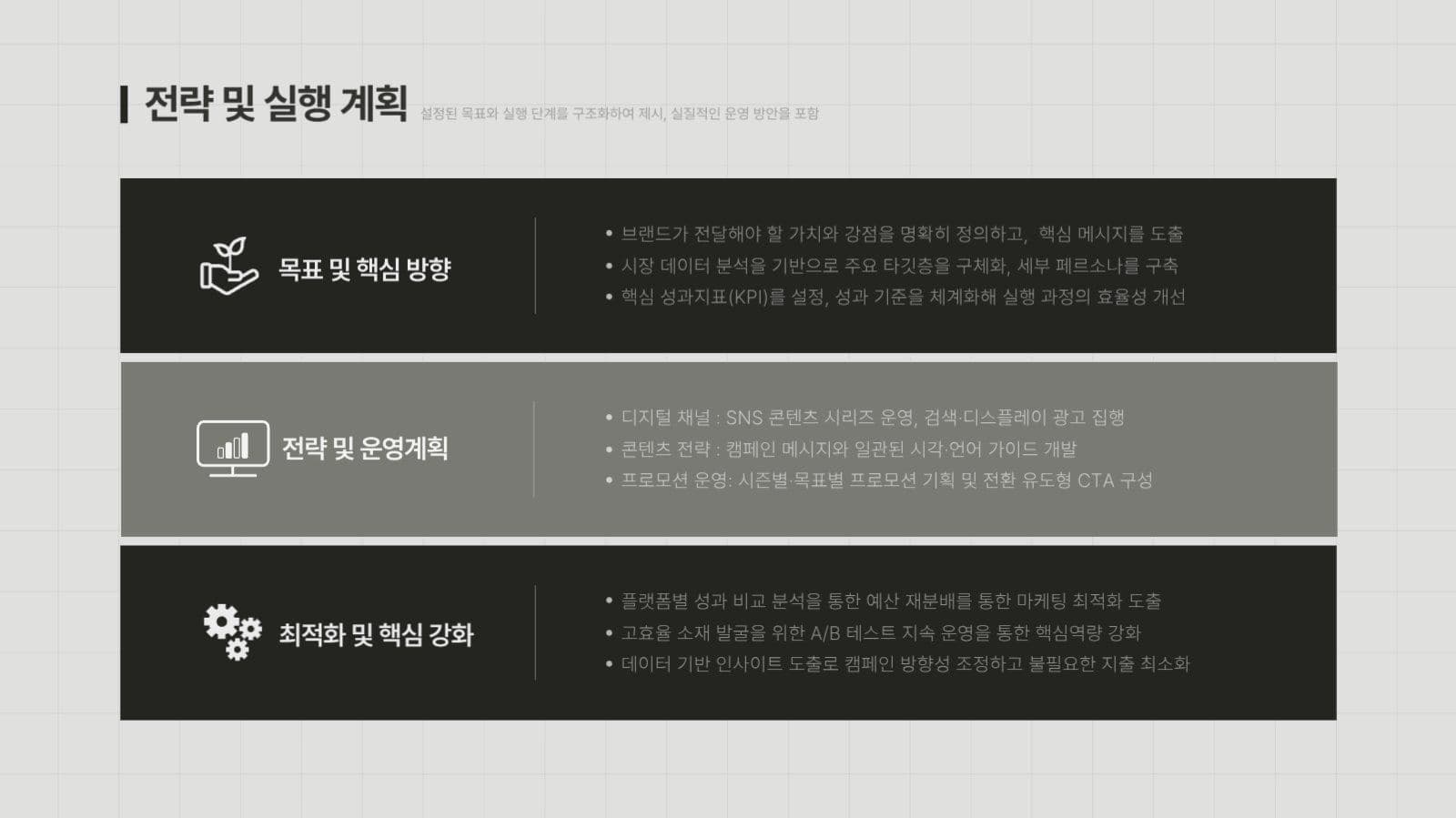 베이지와 검정 모던한 프레젠테이션