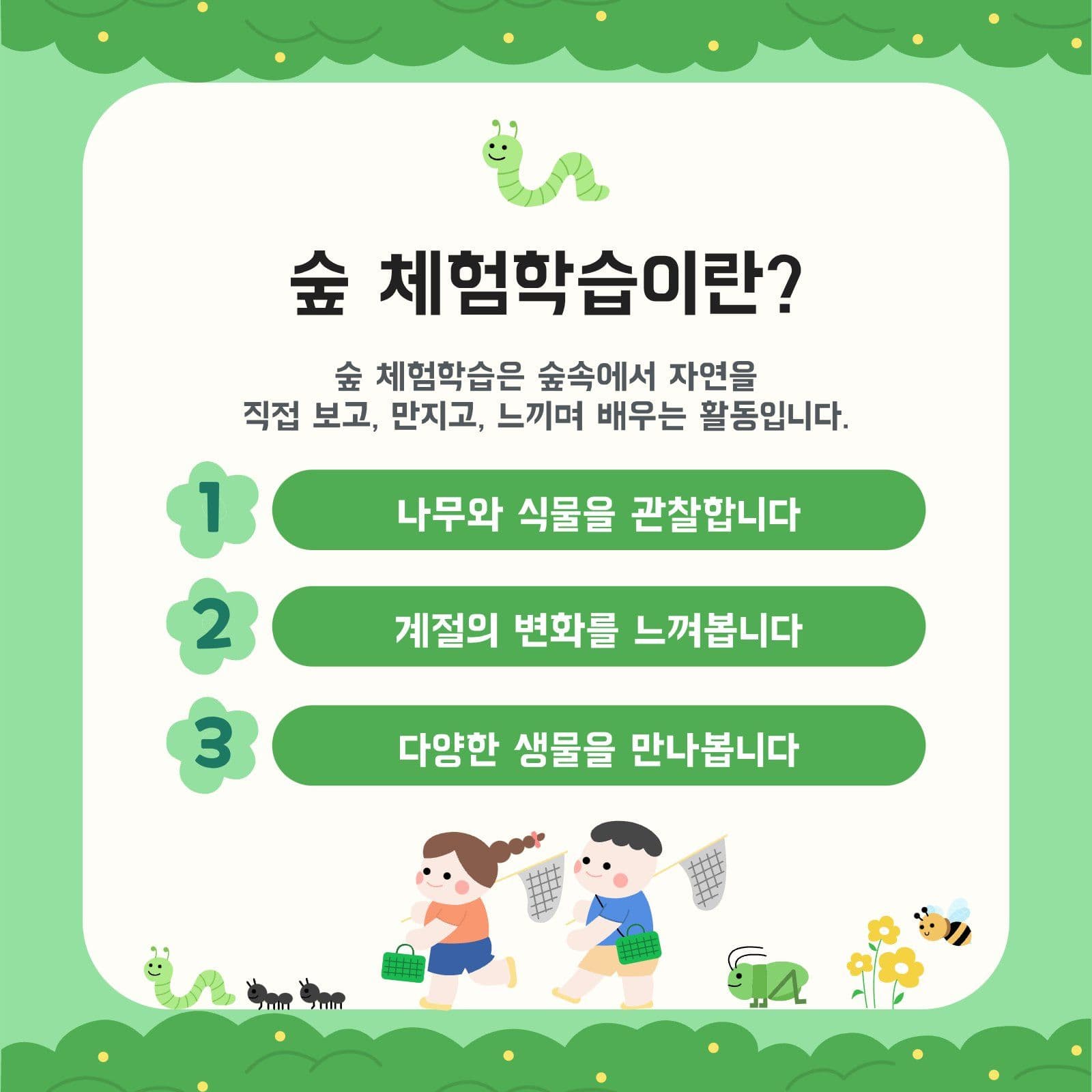 숲체험학습 안내