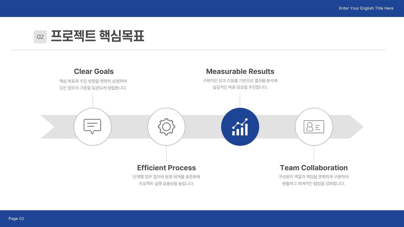 블루 심플 팀 프로젝트 프레젠테이션