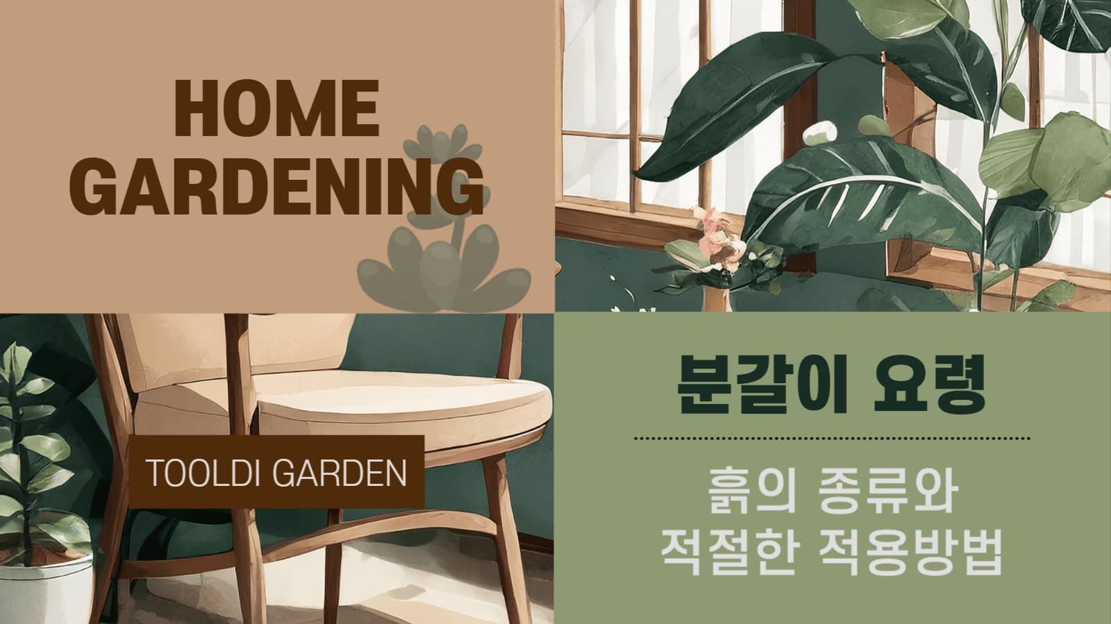 홈가드닝 분갈이 요령