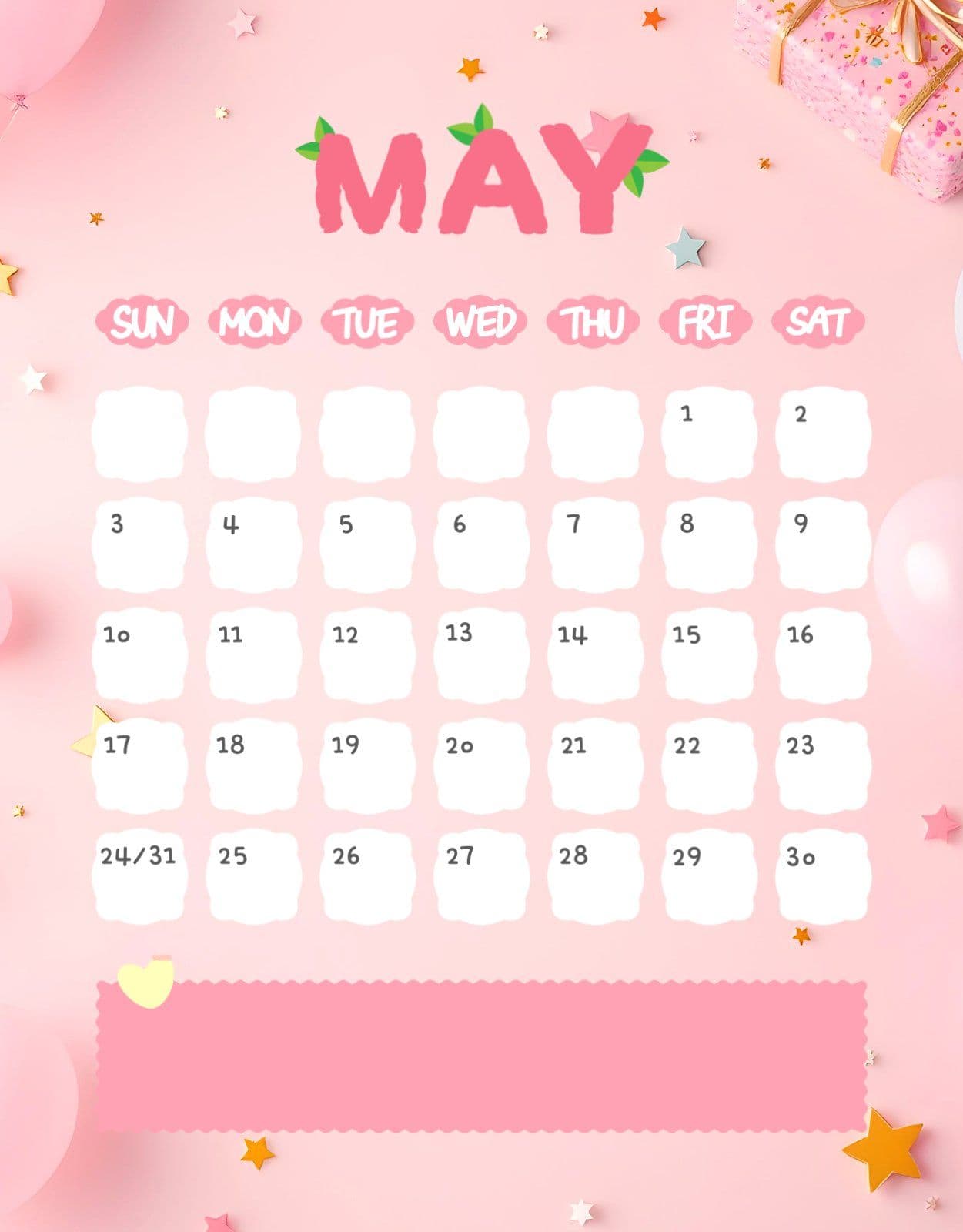 5월달력