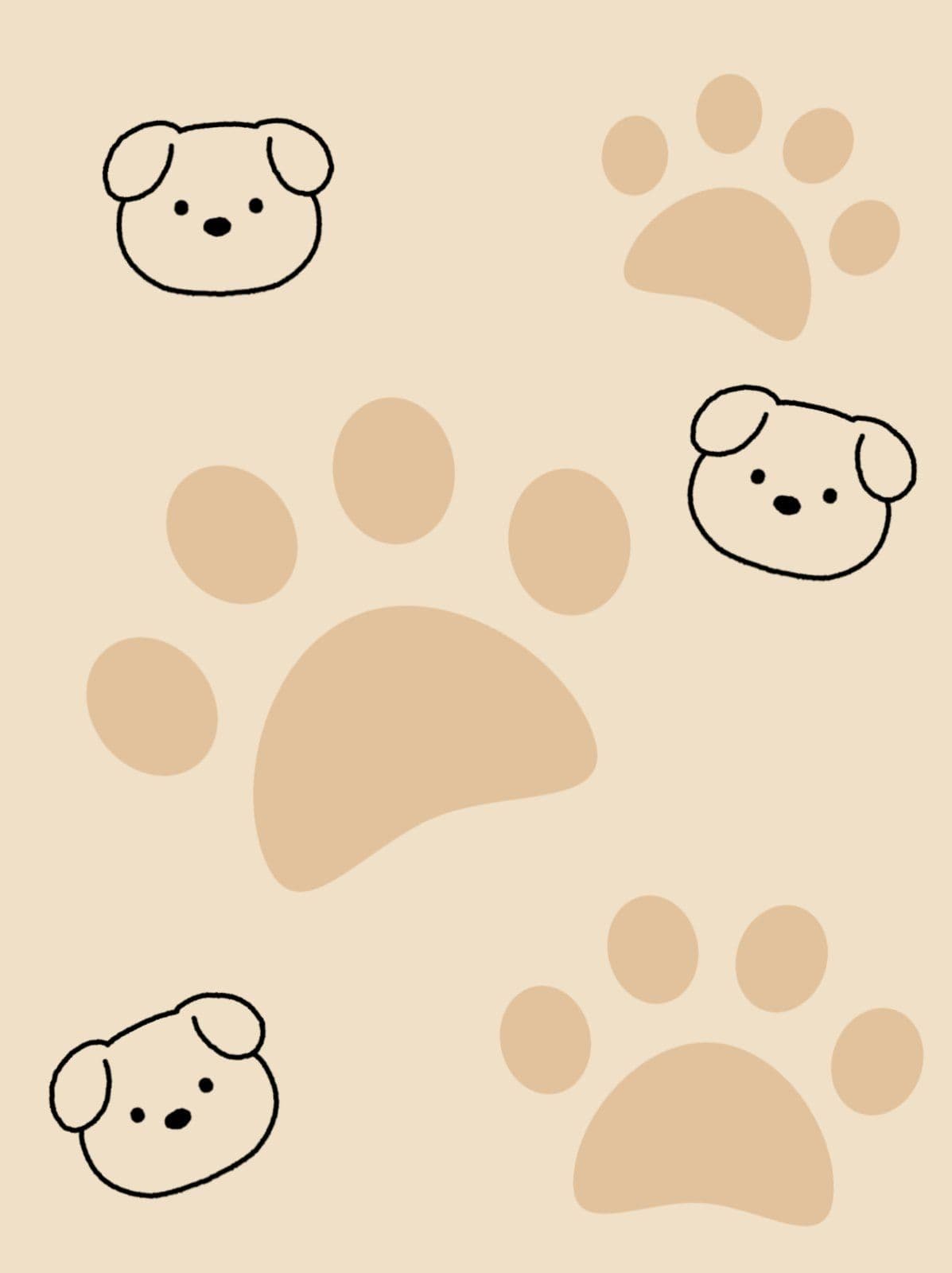 강아지 발바닥 배경화면