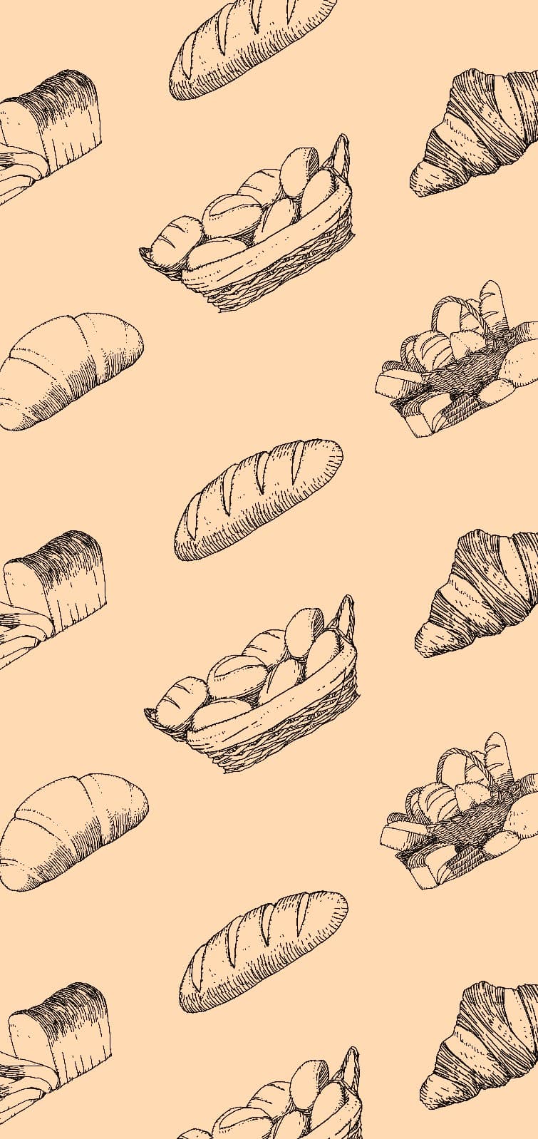빵 손그림 배경화면