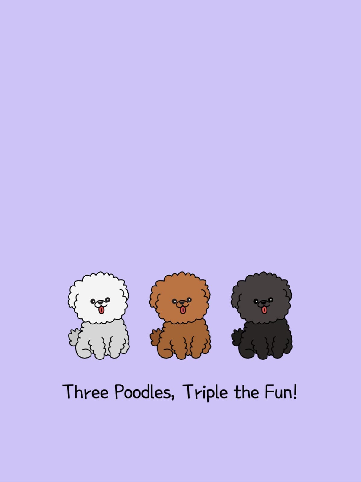 Three Poodles