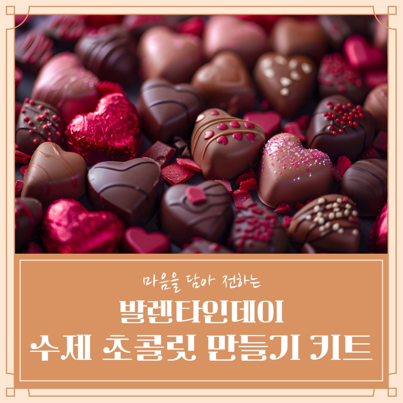 발렌타인데이 수제 초콜릿 만들기 키트