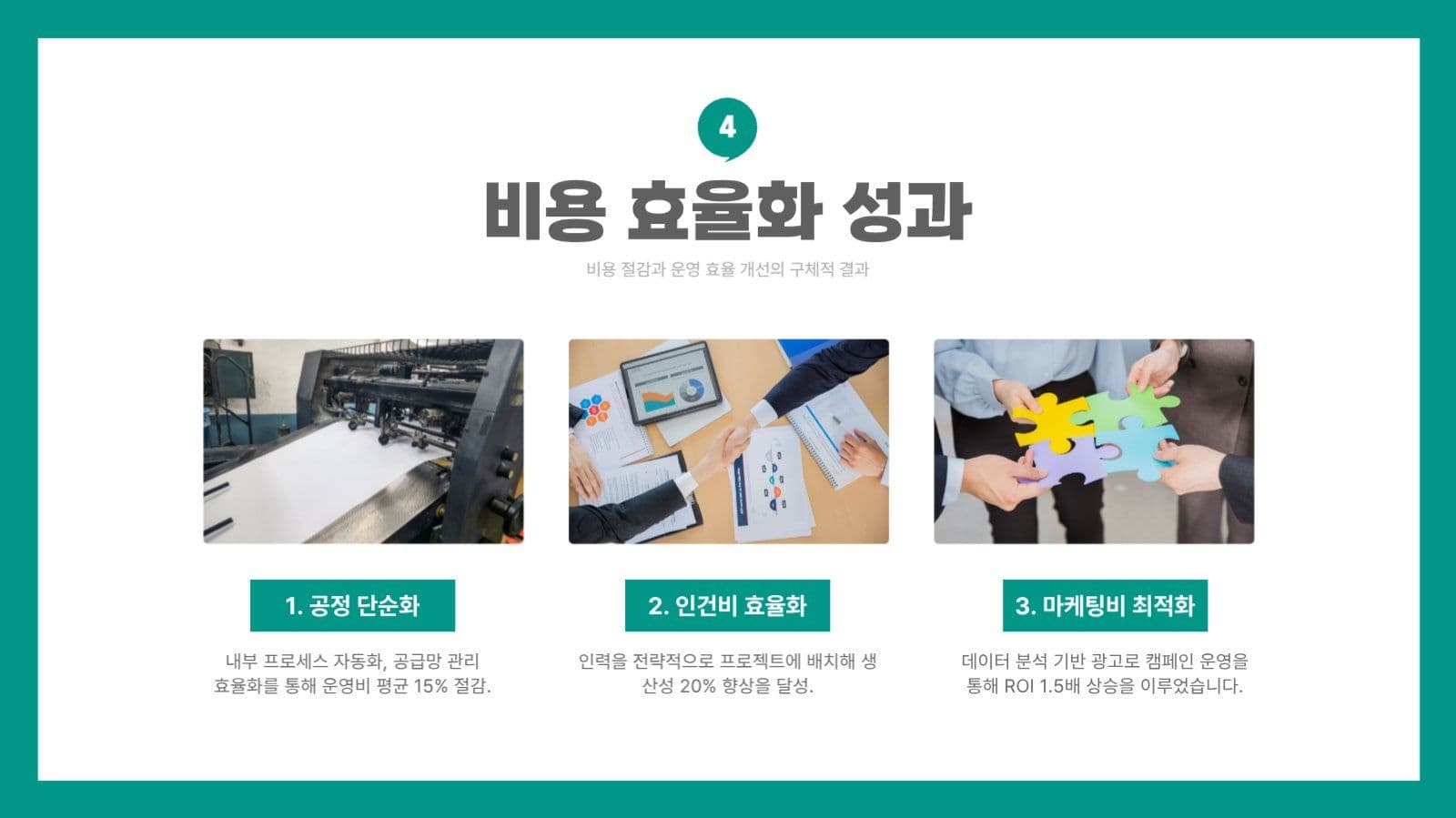심플한 비즈니스 보고서 프리젠테이션