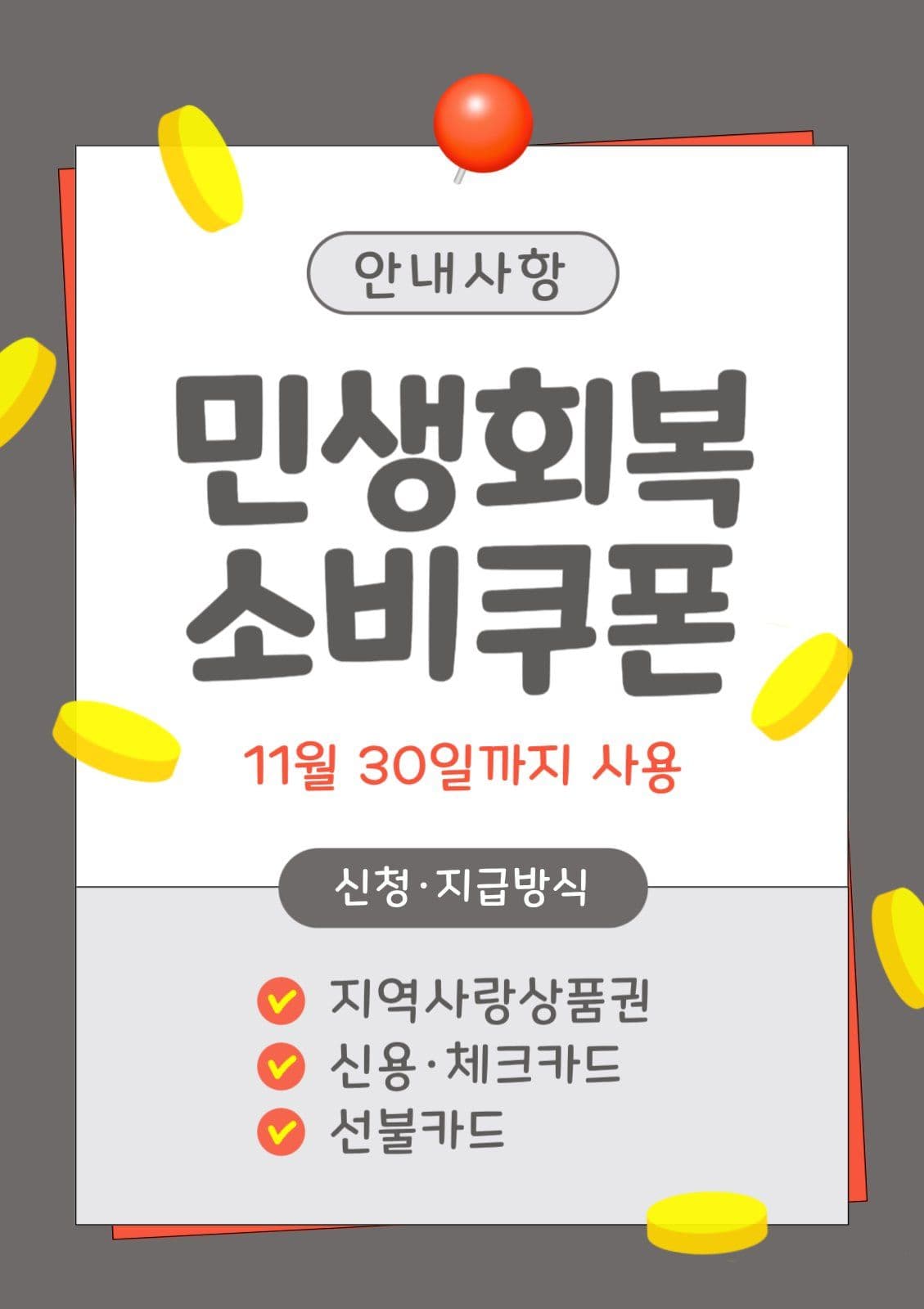 민생회복 소비쿠폰 안내사항