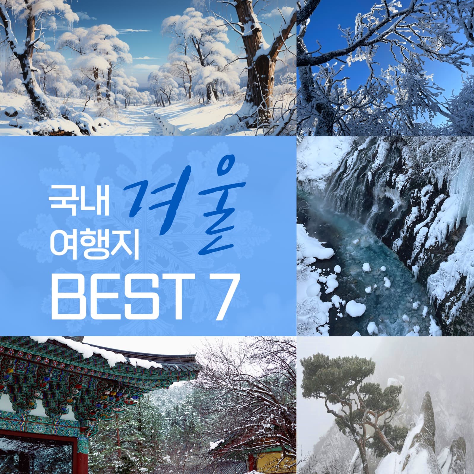 국내 겨울 여행지  best 7
