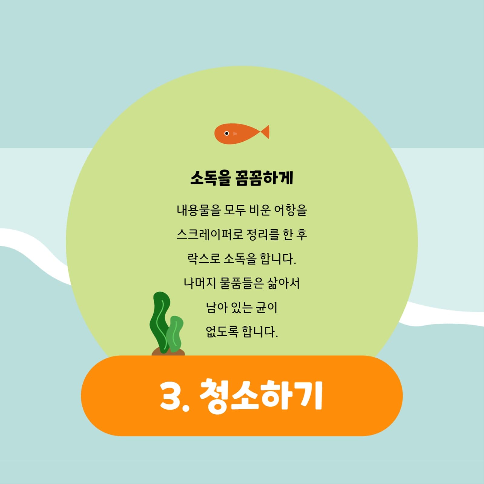 어항 관리하기 카드뉴스