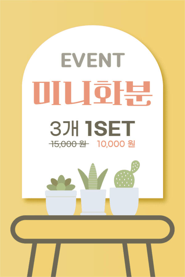 미니 화분 이벤트 페이스북