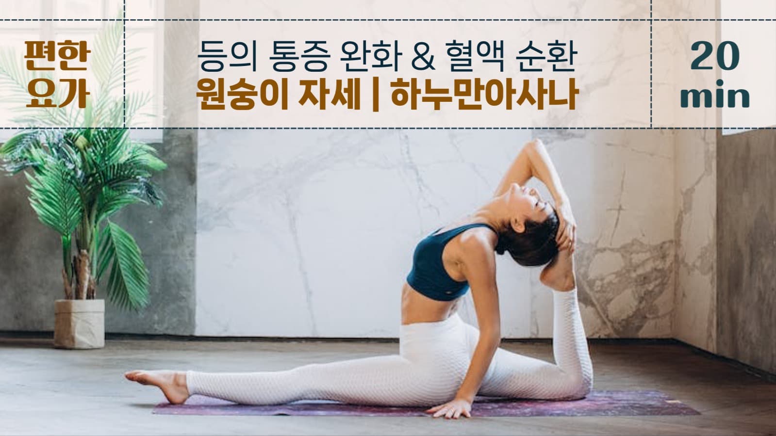 요가 원숭이 자세 유튜브
