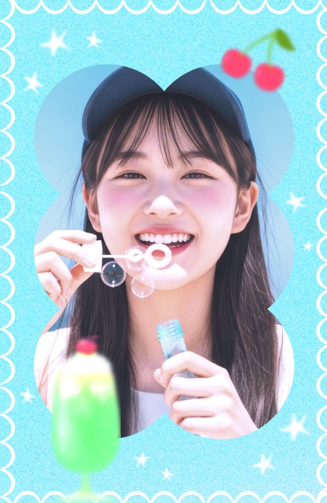 귀여운 메론크림소다 포토카드