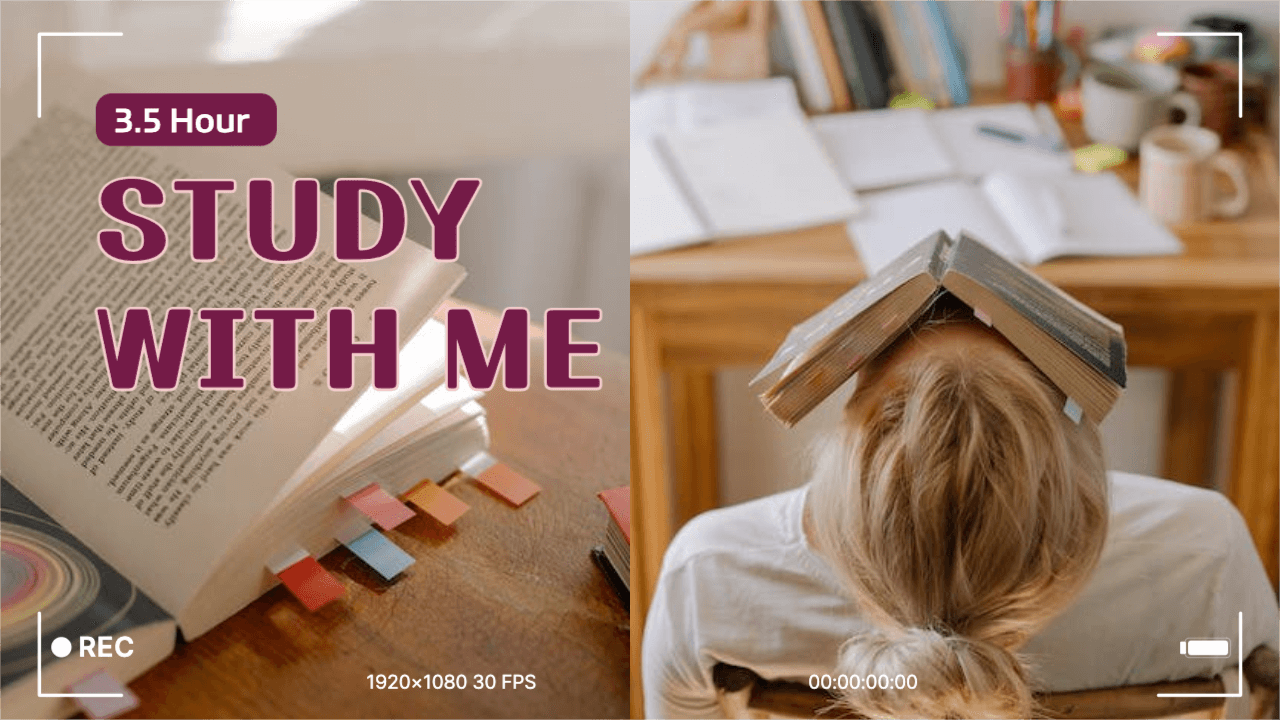 study with me 