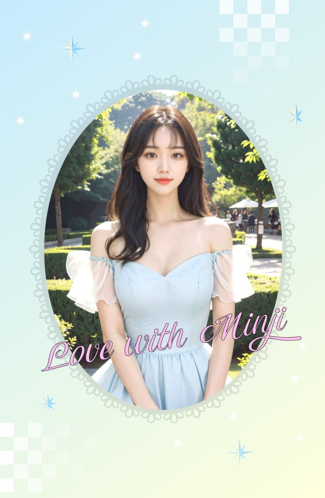 러블리 키치 포토카드 템플릿