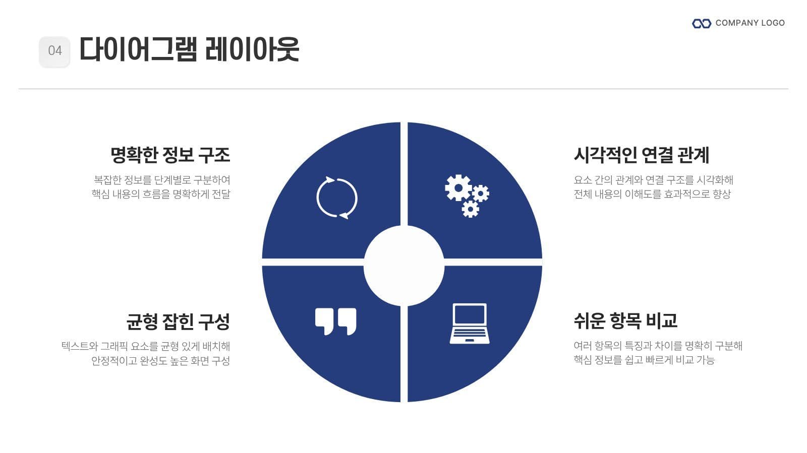 깔끔한 블루톤의 제안서 프레젠테이션 비즈니스 템플릿