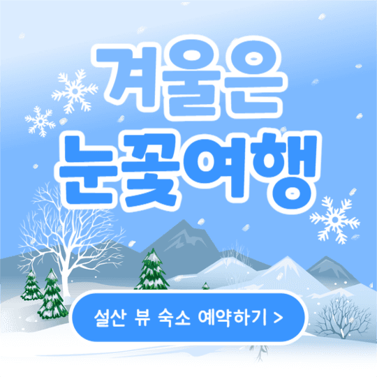겨울은 눈꽃여행 (인스타)