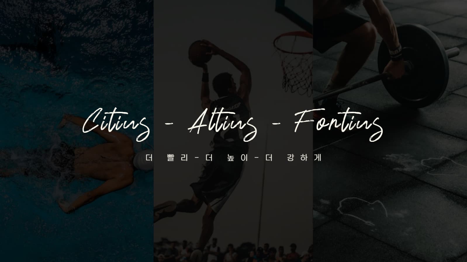 올림픽에 대한 프레젠테이션