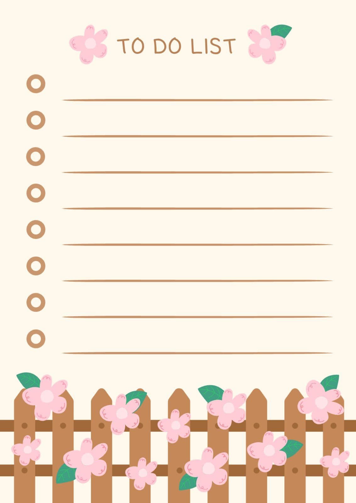 flower to do list