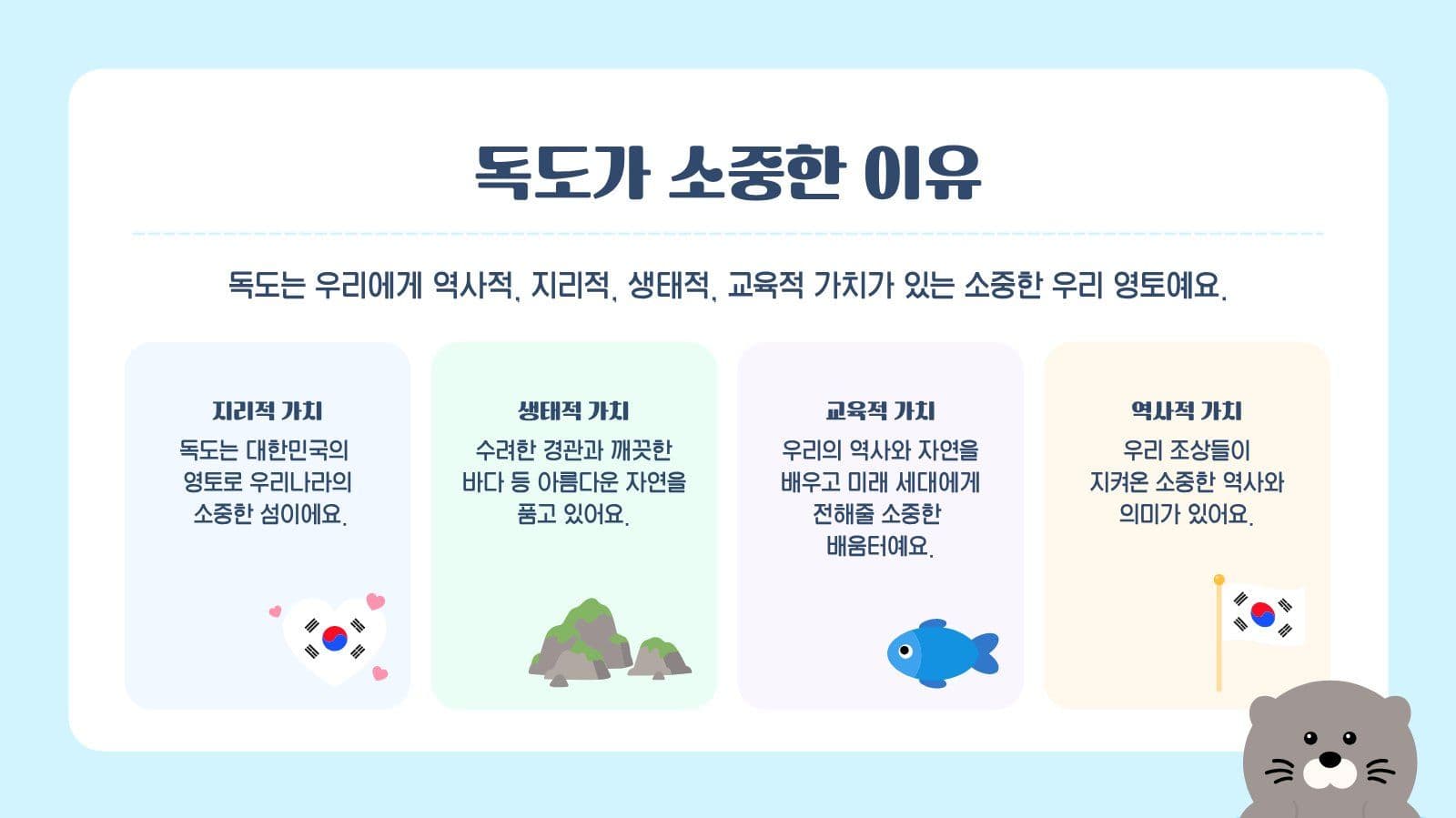 독도의 날 프레젠테이션 캠페인 템플릿