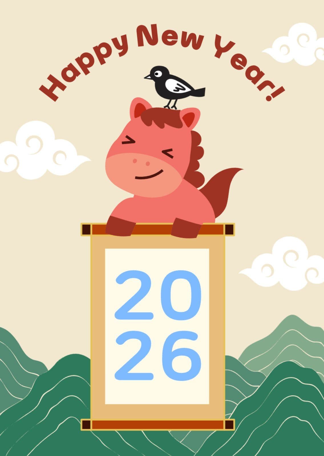 2026 새해인사 엽서 카드