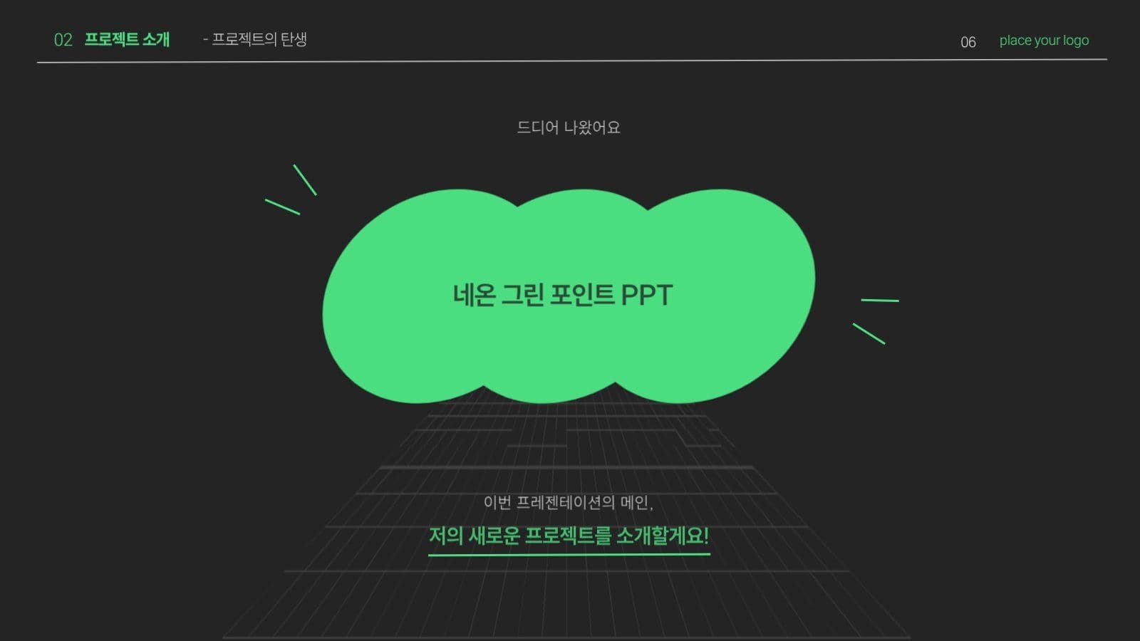 네온그린 포인트 프로젝트 발표 PPT
