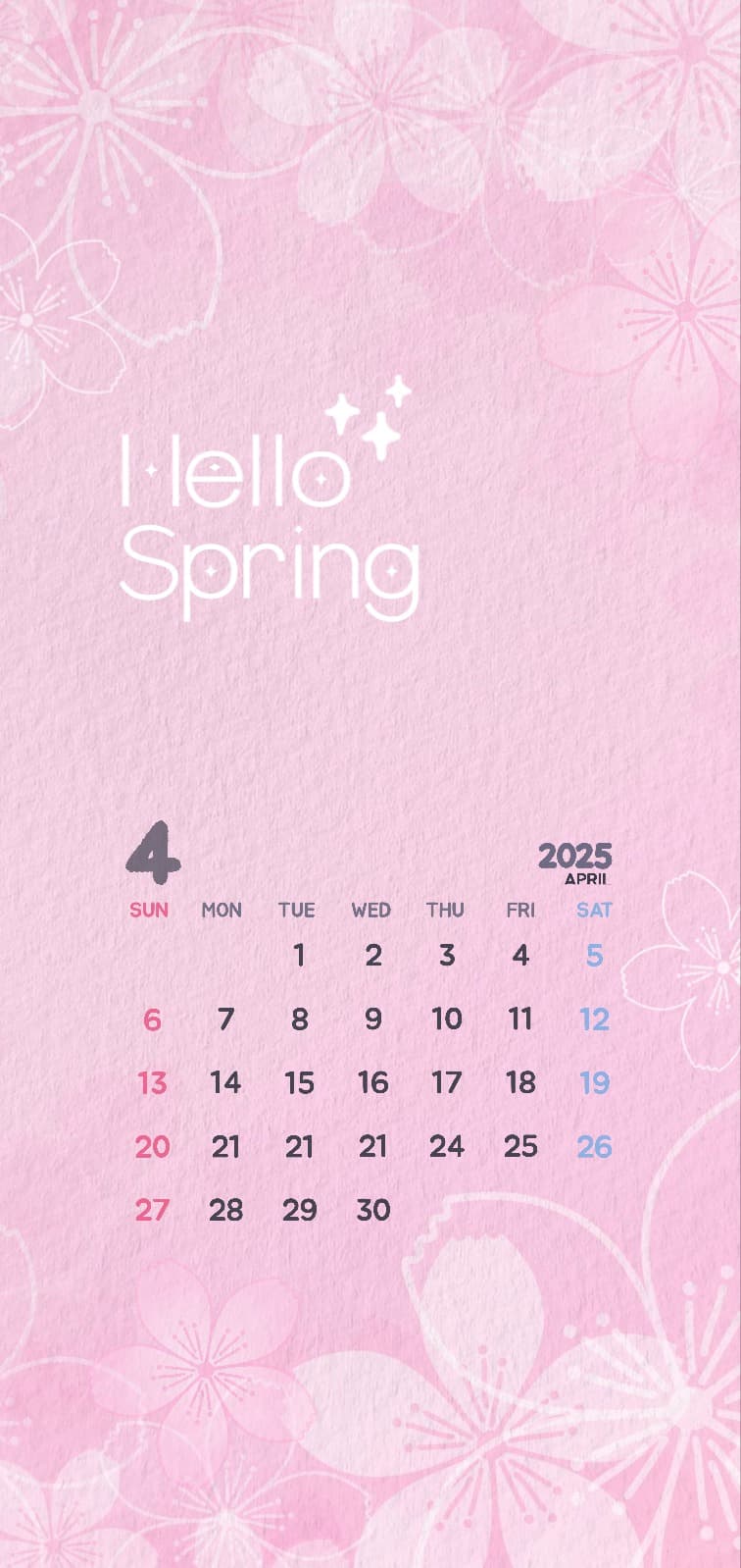 4월달력배경