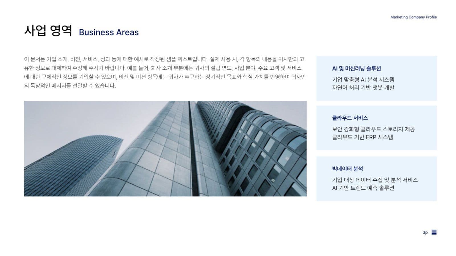 비즈니스 프리젠테이션