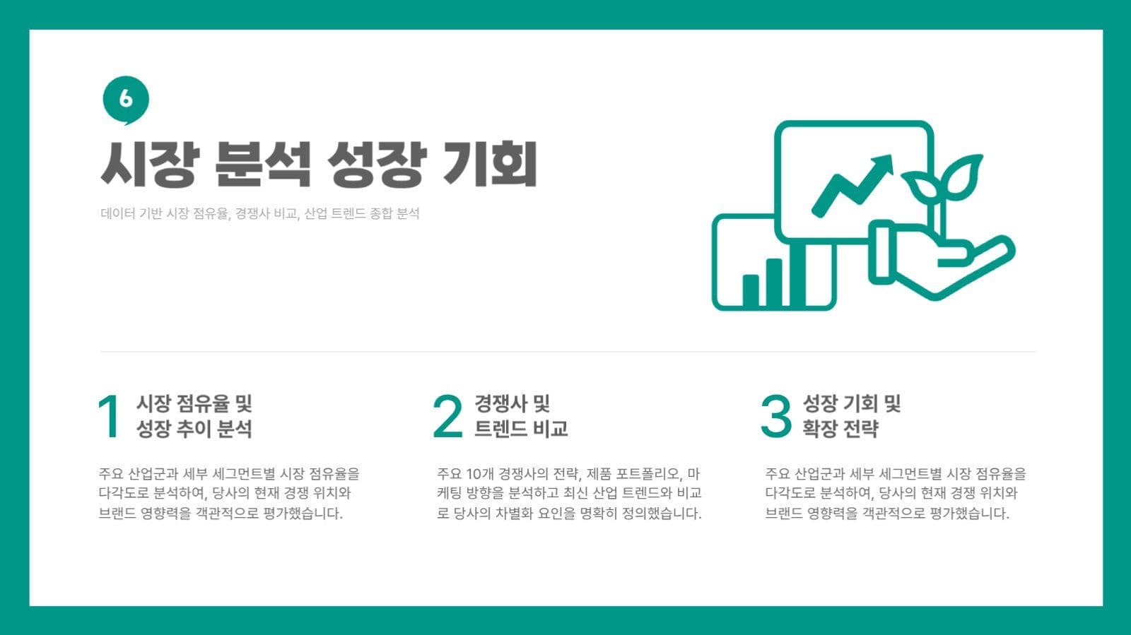 심플한 비즈니스 보고서 프리젠테이션