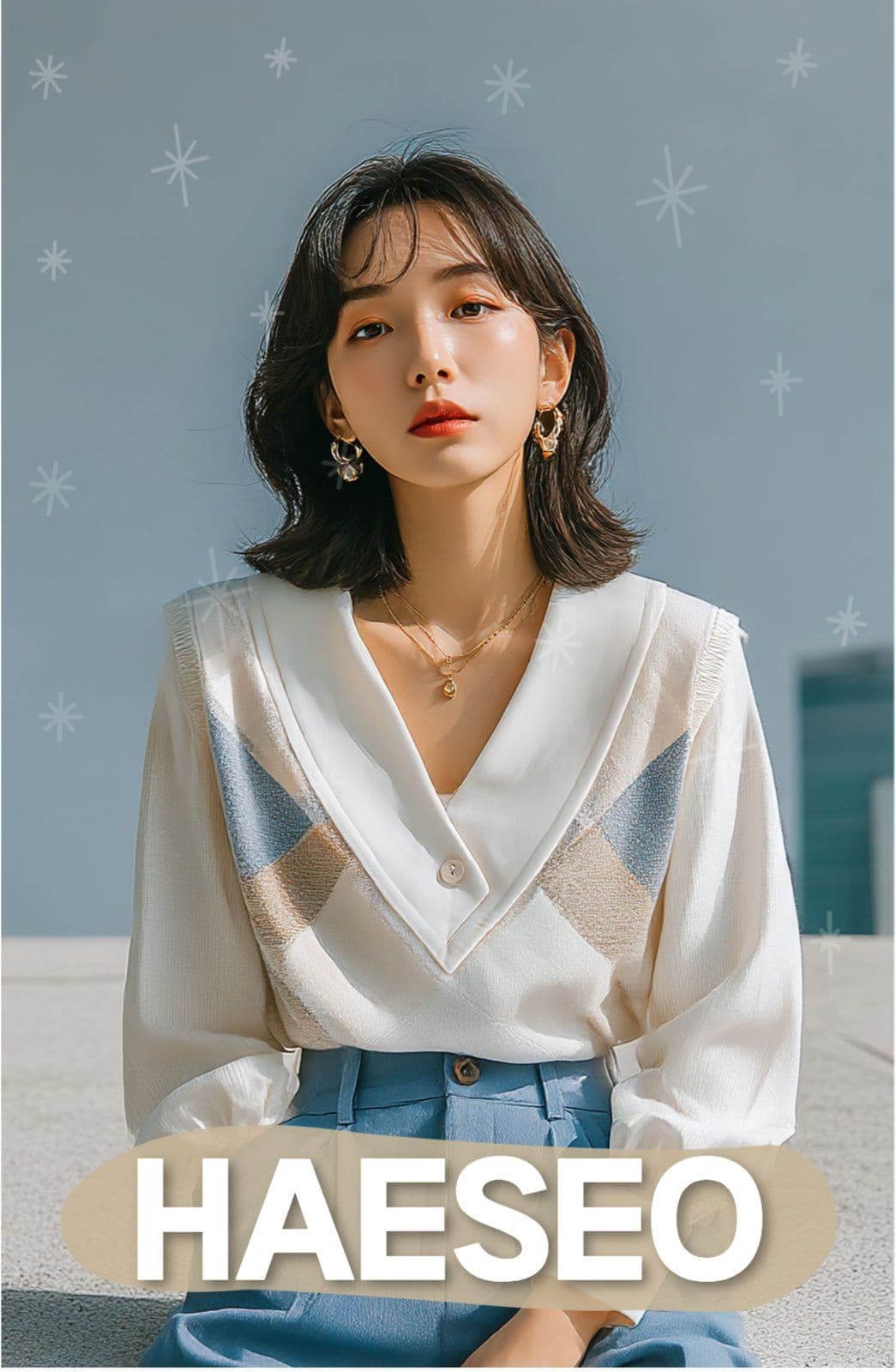 반짝이는 모던 감성 포토카드 템플릿