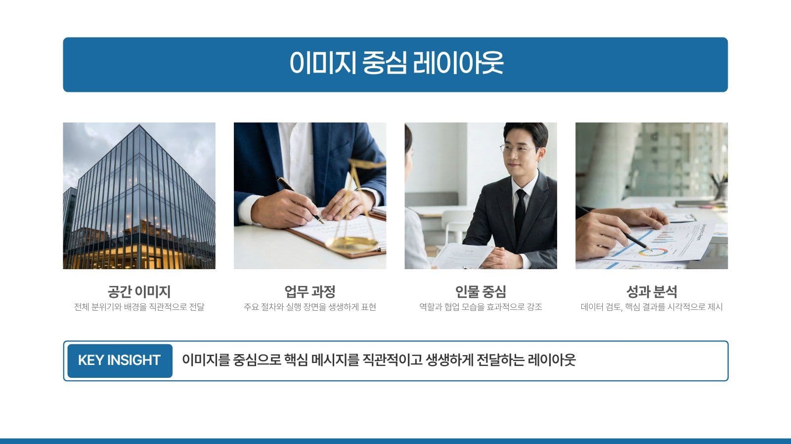 블루컬러 심플 깔끔 비즈니스 발표자료