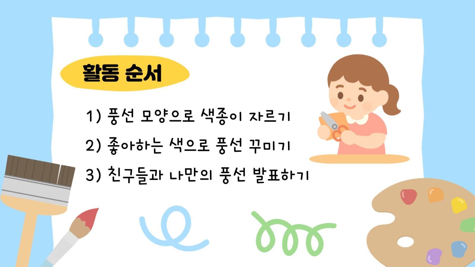 미술놀이 활동 계획 템플