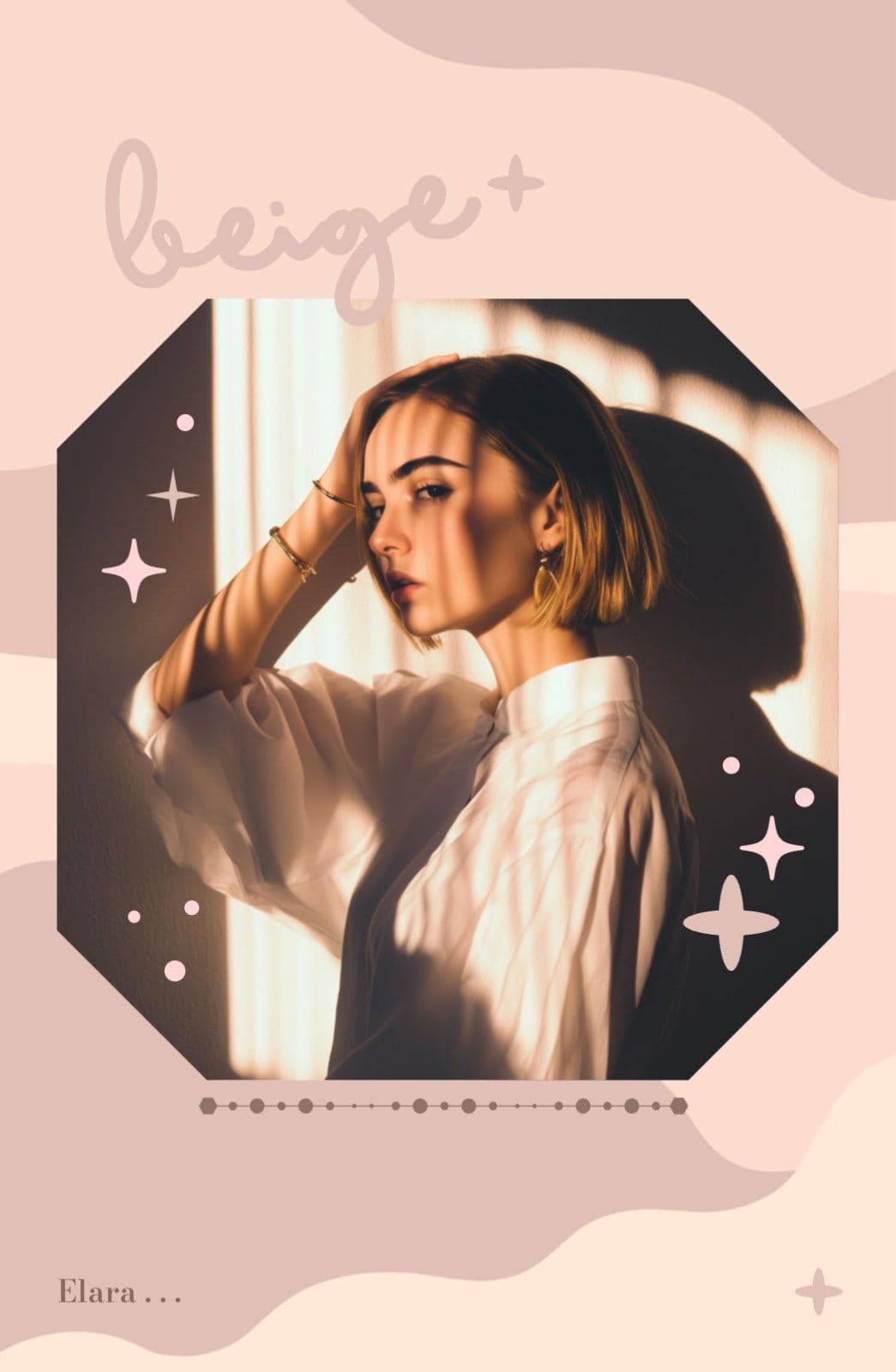 베이지 심플 포토카드