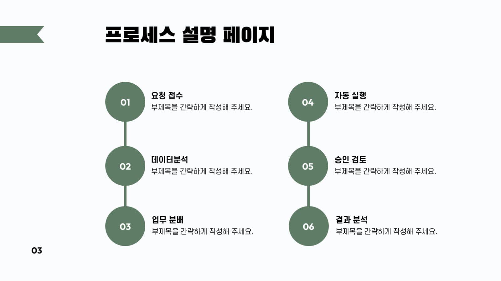 미니멀 레이아웃 비즈니스 프레젠테이션