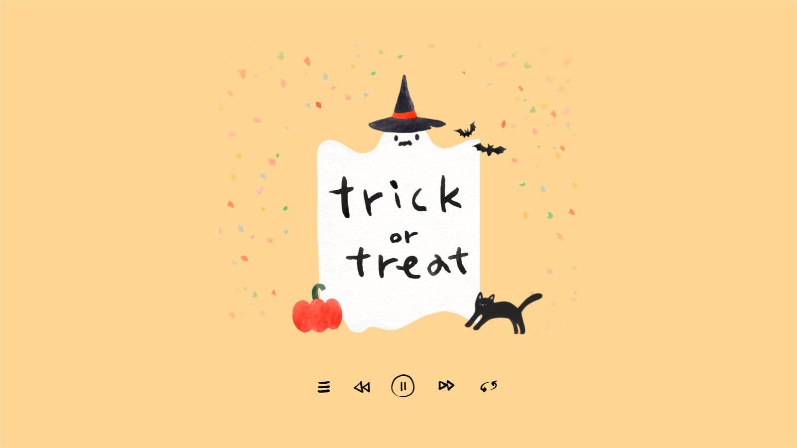 귀여운 할로윈 배경 플레이리스트