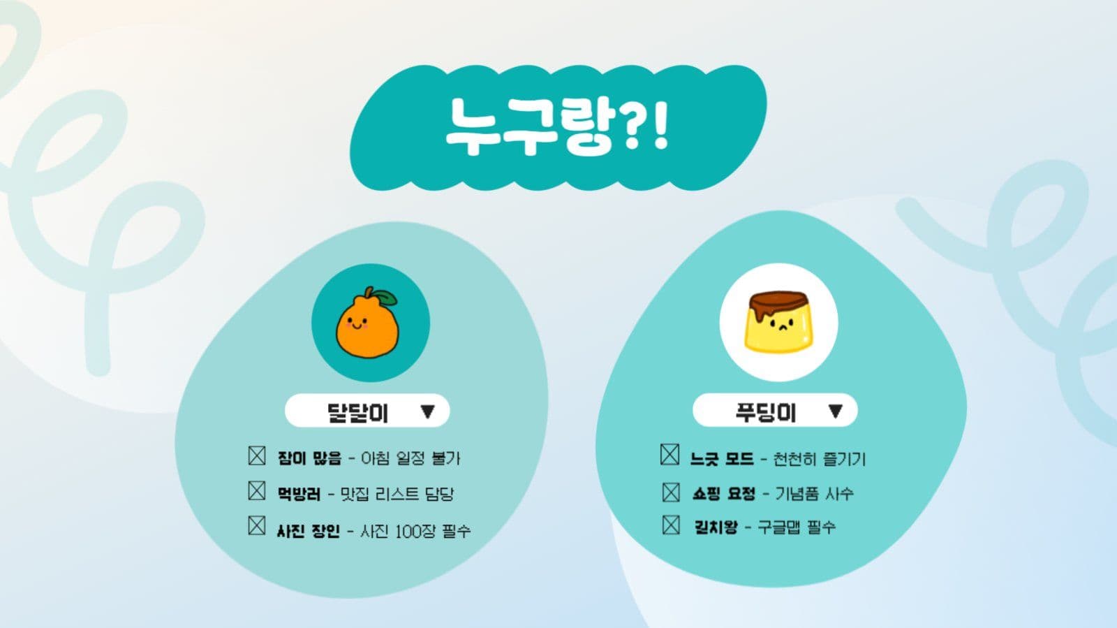 여행 계획서
