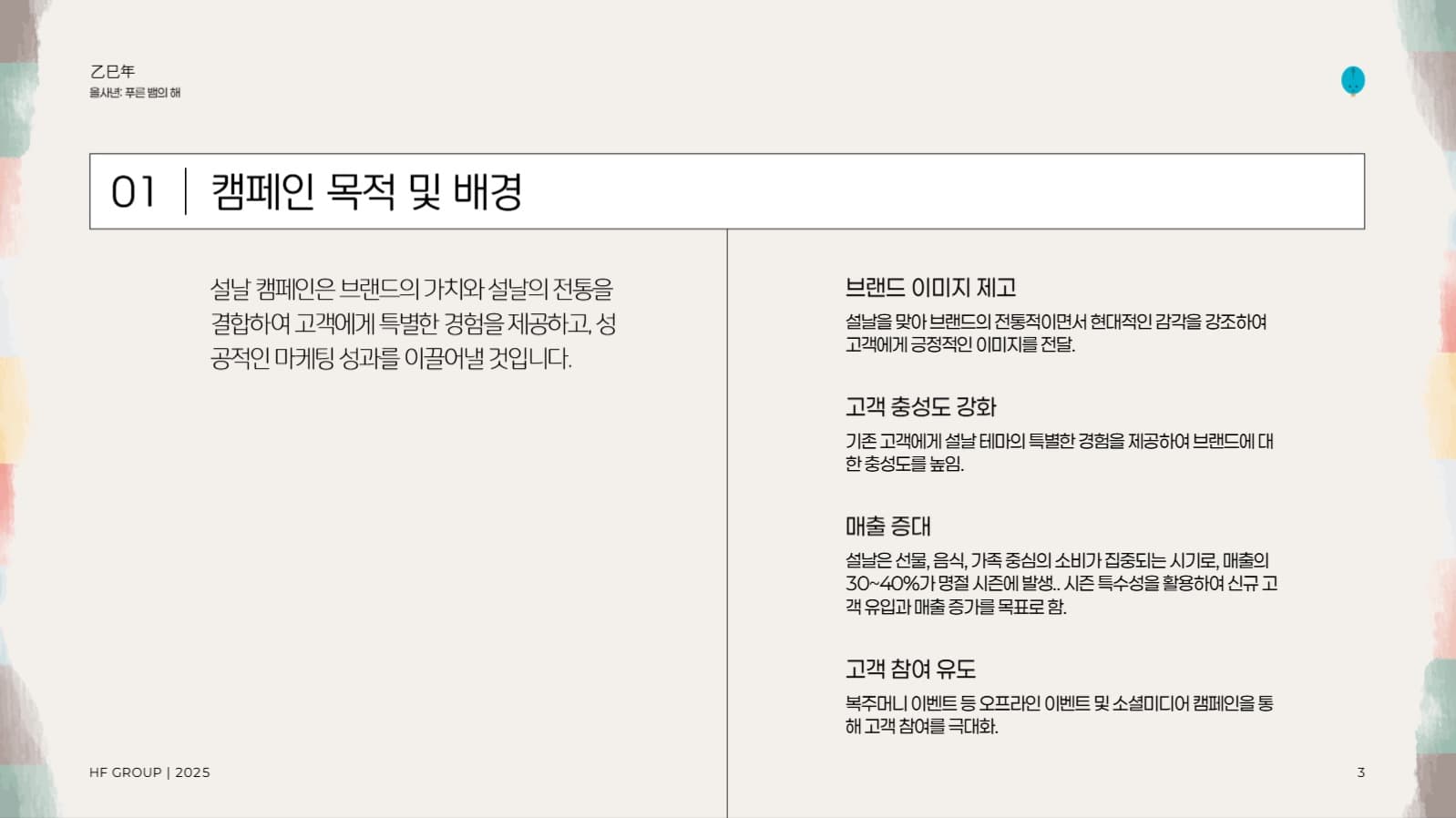 설날 마케팅 캠페인 제안서