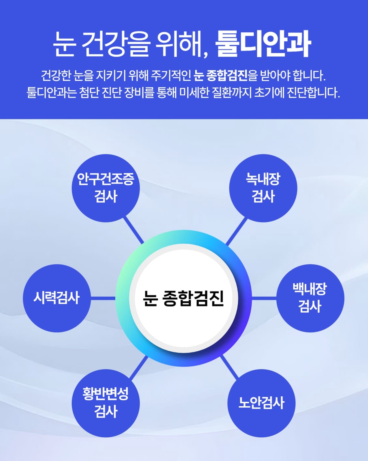 안과 홍보 게시물