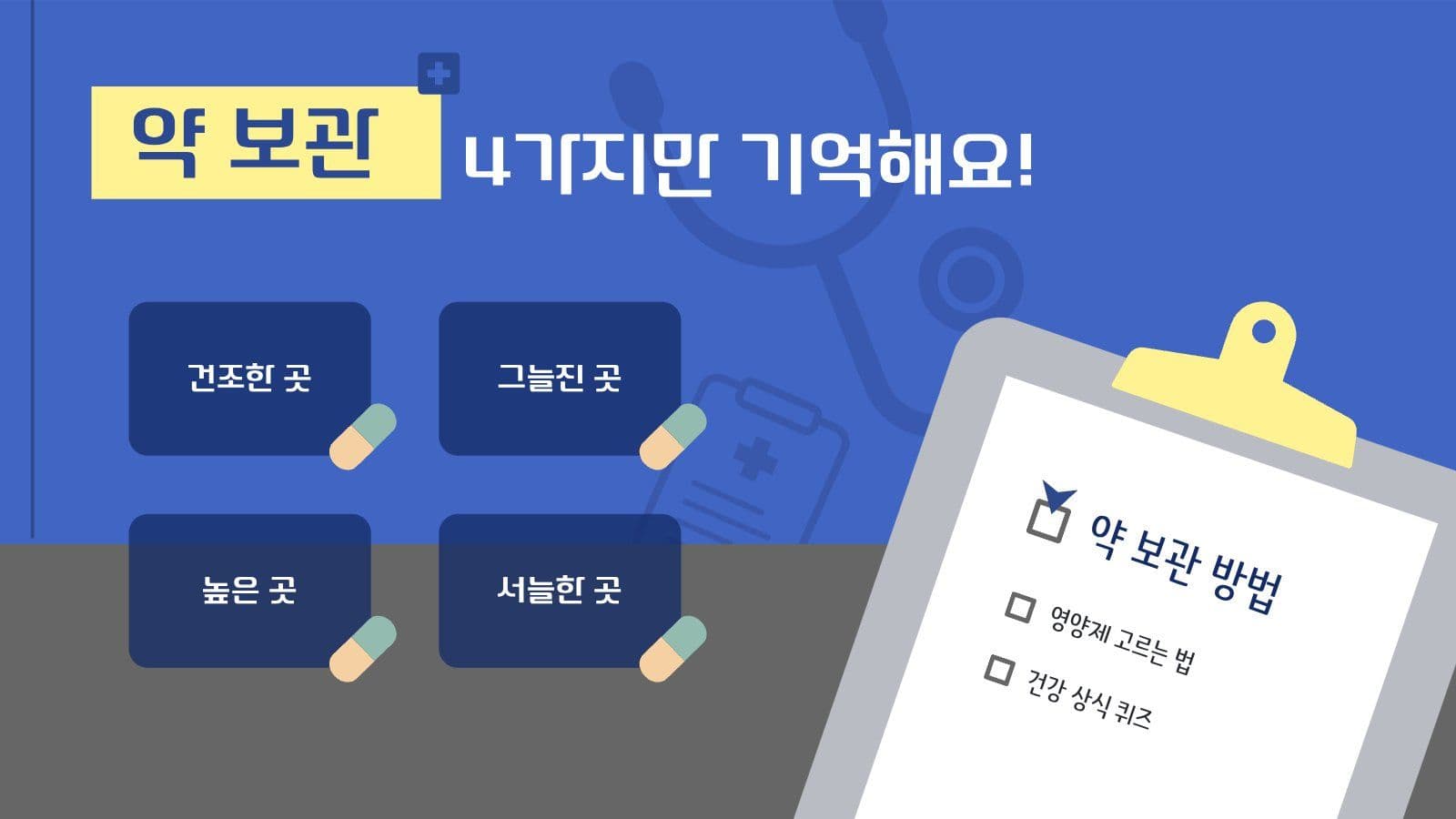 건강 상식 알림 PPT